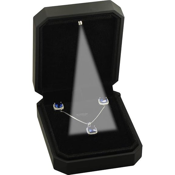 LED Pendant Jewelry Gift Box with Light