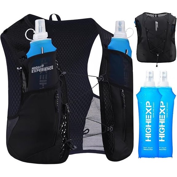 Lightweight 4L Running Hydration Backpack with 2 Flasks