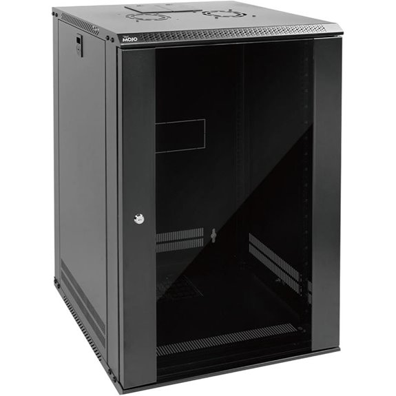 Tecmojo 18U Wall Mount Network Rack with Lock