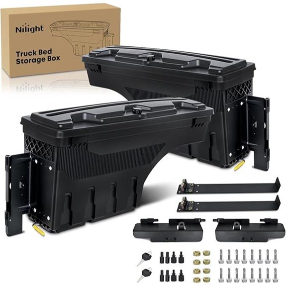 Nilight Lockable Truck Bed Toolbox for Ford F-150