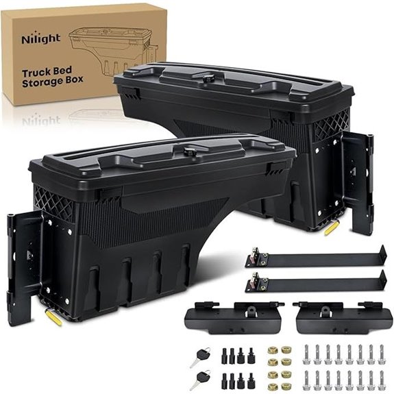 Nilight Lockable Truck Bed Toolbox for Toyota Tundra