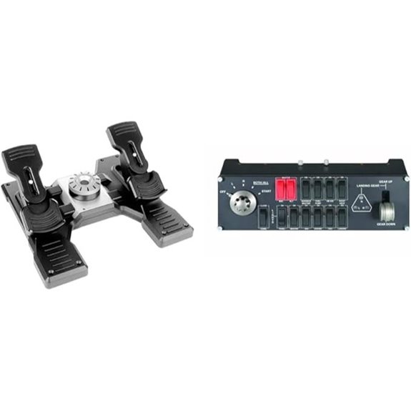 Logitech Pro Flight Rudder Pedals & Pro Flight Switch Panel WHITE