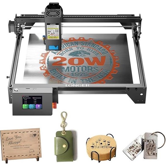 LONGER RAY5 20W Laser Engraver with Touch Screen