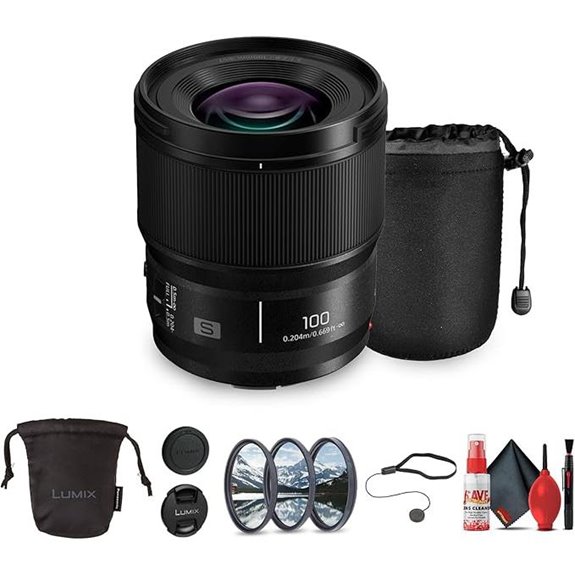 Panasonic Lumix S 100mm F/2.8 Macro Lens Bundle