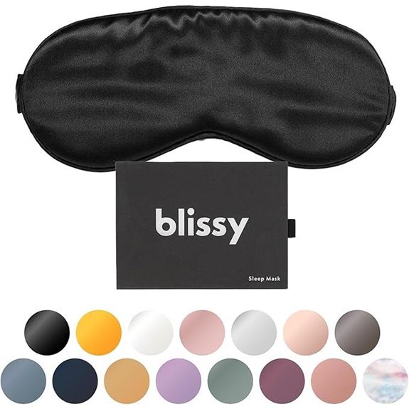 Blissy Silk Sleep Mask for Total Blackout