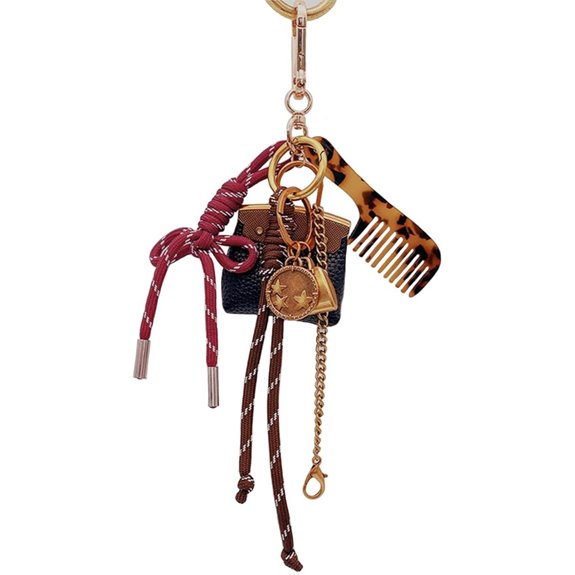 Designer Leather Bag Charm & Keychain Accessories