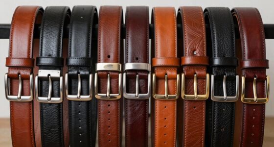 luxury leather belt selection