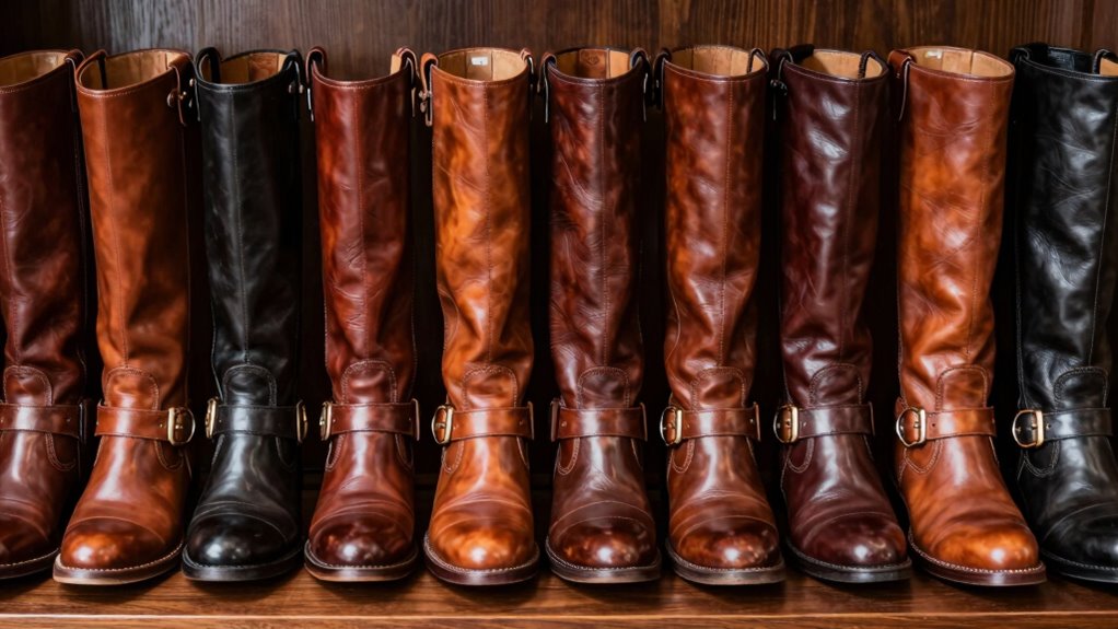 luxury leather boot collection