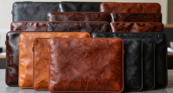 luxury leather laptop sleeves