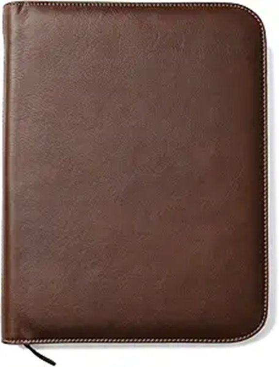 Premium Maruse Leather Portfolio with Zipper