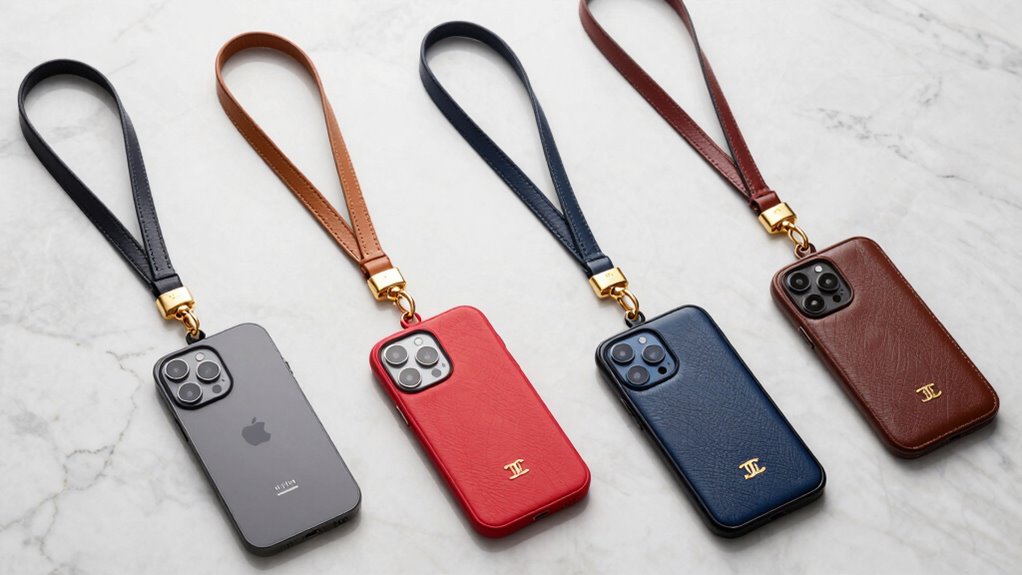 luxury phone lanyard options