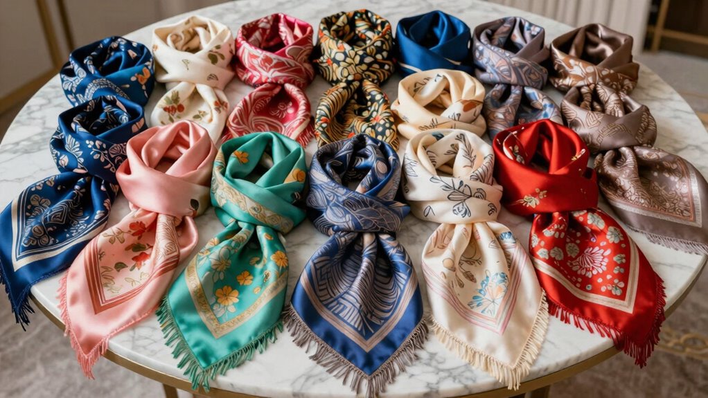 luxury silk scarf collection