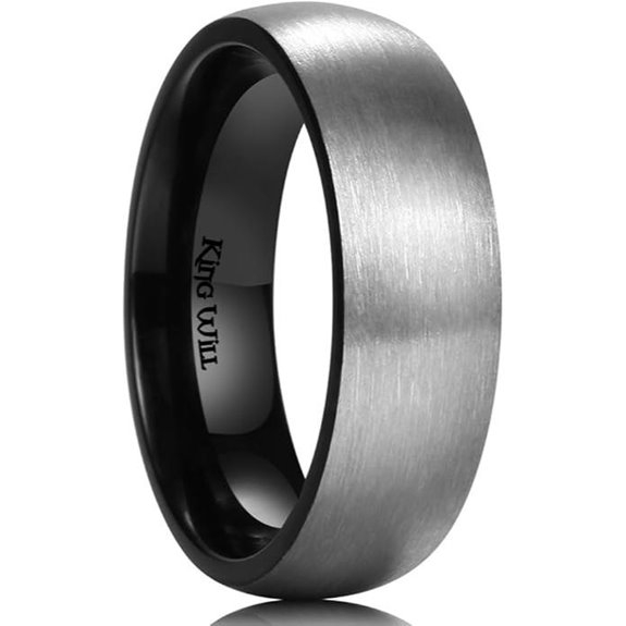 King Will Titanium Wedding Band for Men & Women