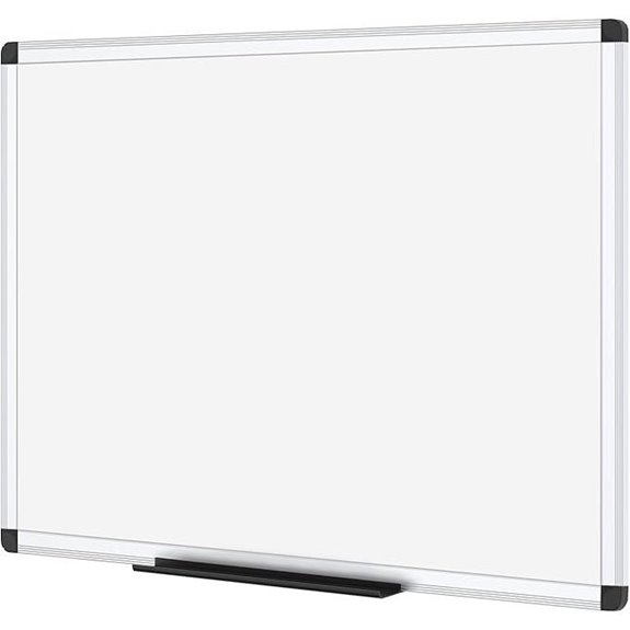VIZ-PRO Magnetic Dry Erase Board 36 X 24 Inches Silver Aluminium Frame