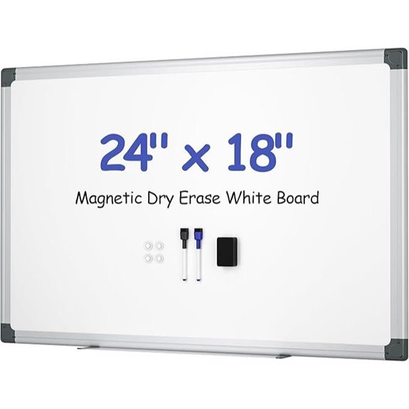 Magnetic White Board Kit with Markers and Accessories