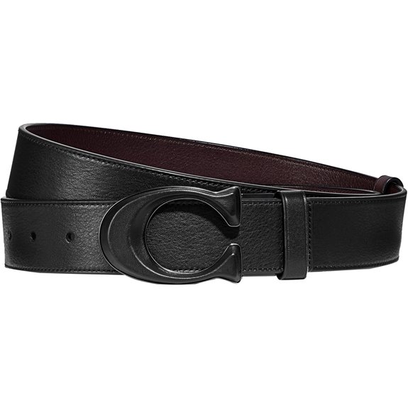 Coach Men's Reversible Signature Buckle Belt 38mm