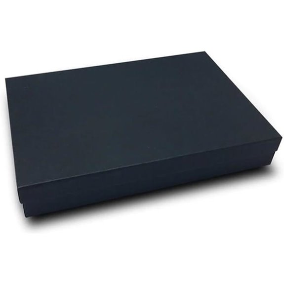 RJ Displays 15 Pack Matte Black Jewelry Display Boxes