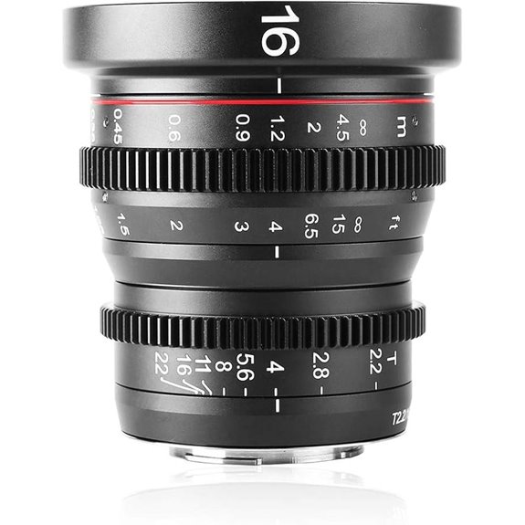 Meike 16mm T2.2 Wide Angle Cinema Lens