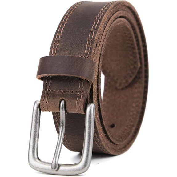 VATAN Men's Genuine Leather Casual Belt