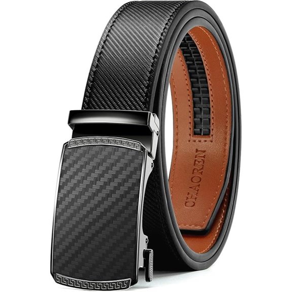 CHAOREN Men's Leather Ratchet Belt (35mm)