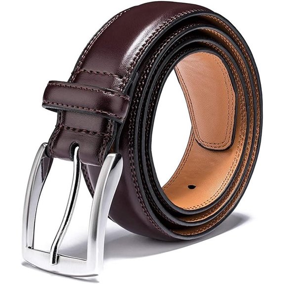 KM Legend Men's Genuine Leather Dress Belt