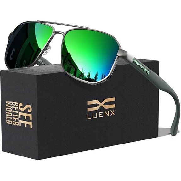 LUENX Aviator Polarized Sunglasses for Men