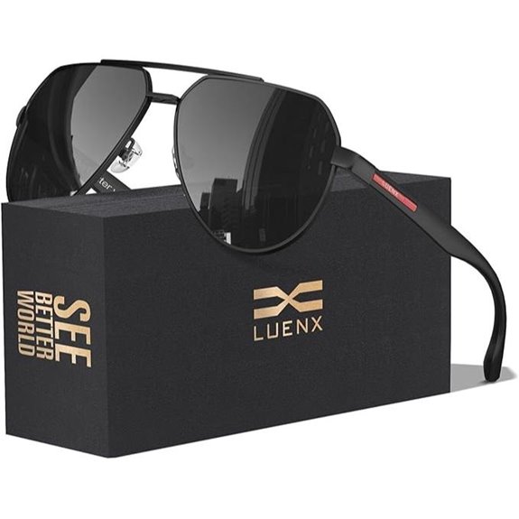 LUENX Polarized Aviator Sunglasses for Men