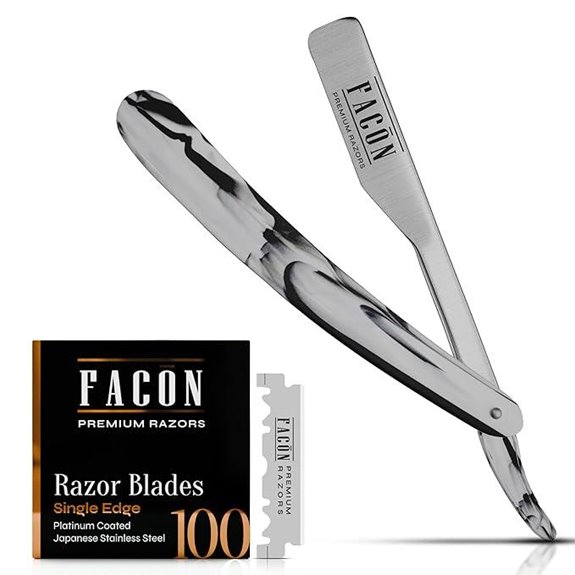 Facón Men’s Straight Razor Kit with 100 Blades