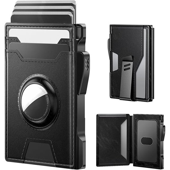 men s rfid wallet with airtag