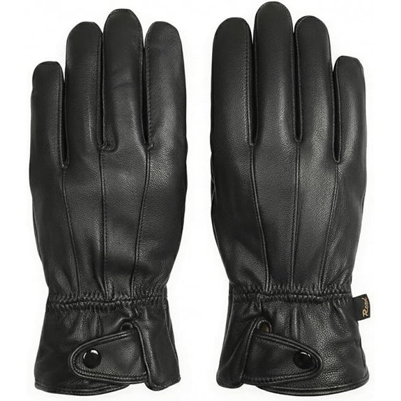 REED Men's Leather Touchscreen Driving Gloves