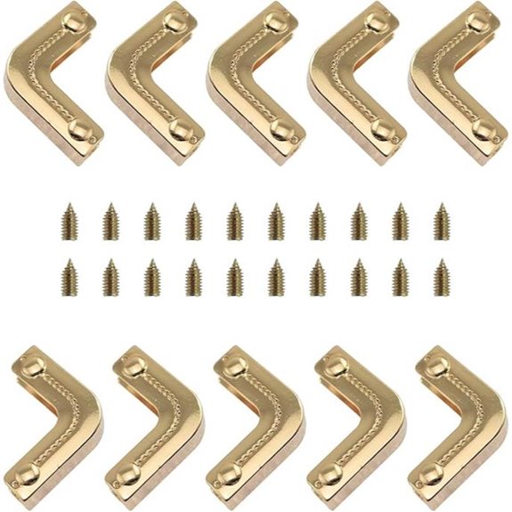 YTgilo 10PCS Metal Handbag Corner Protectors