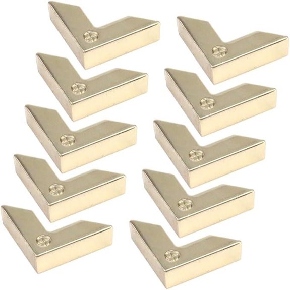 Pastlla 10pcs Metal Purse Corner Bag Protectors
