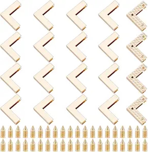 GOMAKERER Metal Purse Corner Protectors (20 Sets)