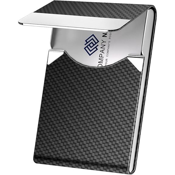 Metal Business Card Holder with RFID Blocking
