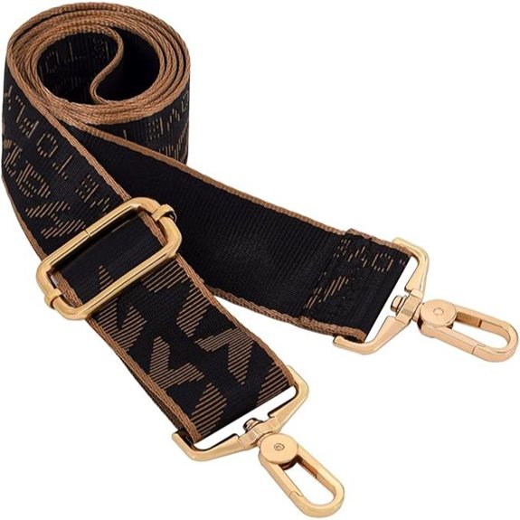 Crossbody Bag Shoulder Strap with Metal Swivel Hook