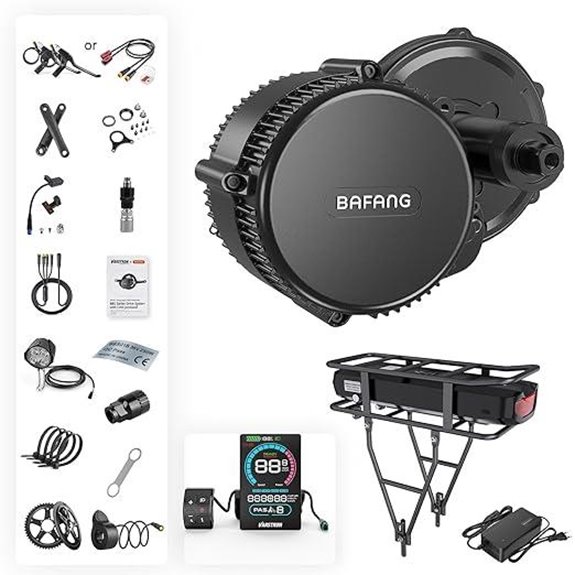 Bafang Mid Drive Ebike Conversion Kit with Battery