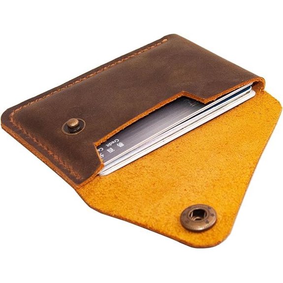 Leather Card Holder Wallet - Minimalist Christmas Gift
