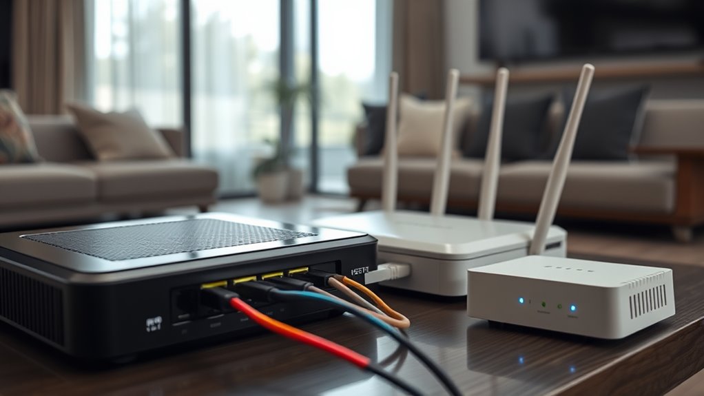 modem connects home to internet