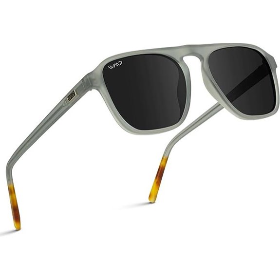 WearMe Pro Polarized Modern Aviator One-Bridge Square Mens Sunglasses