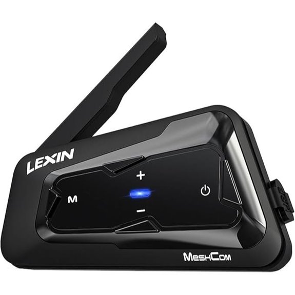 LEXIN MeshCom Motorcycle Bluetooth Helmet Headset