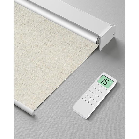 Motorized Smart Blackout Roller Shade with Remote