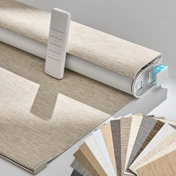 Persilux Motorized Blackout Window Blinds with Remote