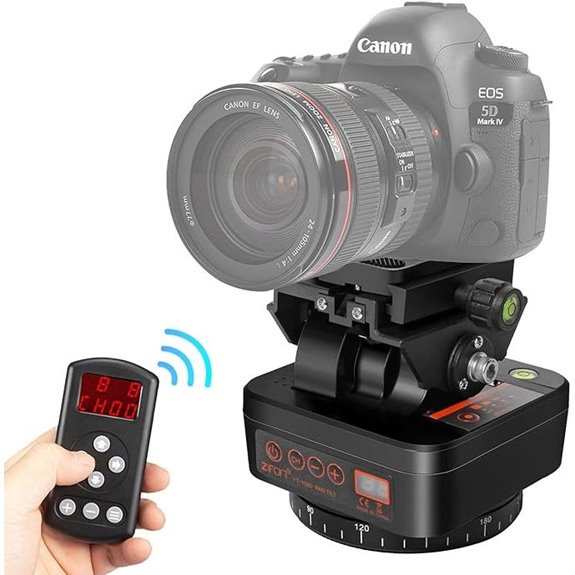 Motorized Pan Tilt Camera Mount with Remote Control