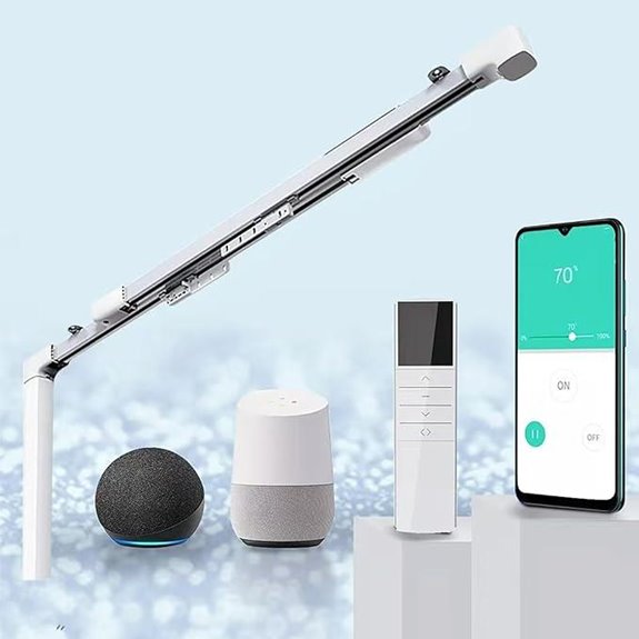 TIPIACE Motorized Curtain Track with Remote Control