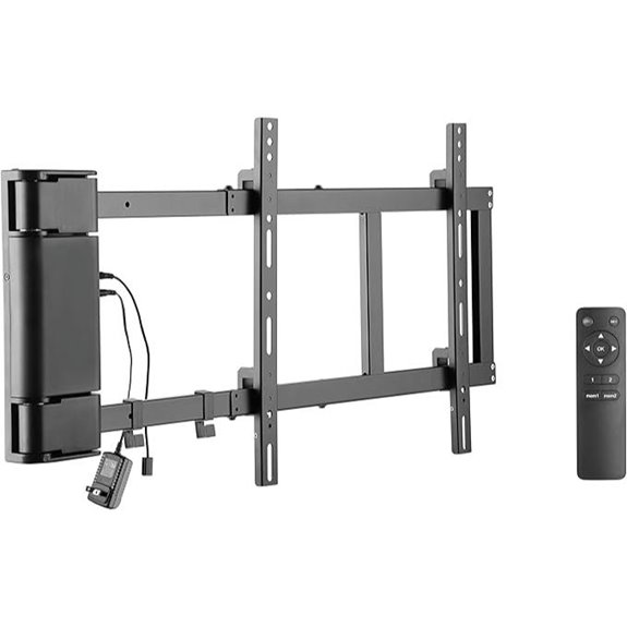 ynVISION Motorized TV Wall Mount Swivels 90