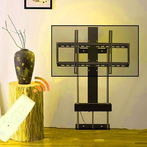 Motorized TV Floor Stand for 37-75 Inch Tvs