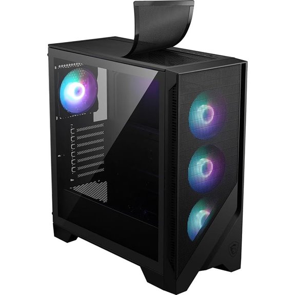 MSI MAG Forge 321R Gaming PC Case with ARGB Fans