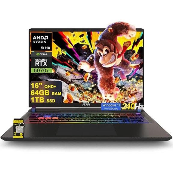 MSI Vector A16 HX Gaming Laptop with RTX 5070 Ti