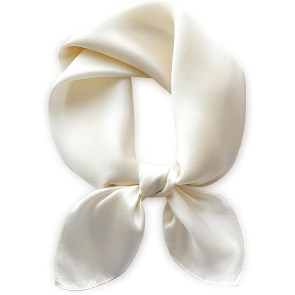 Meisee Solid Color Mulberry Silk Square Scarf for Women