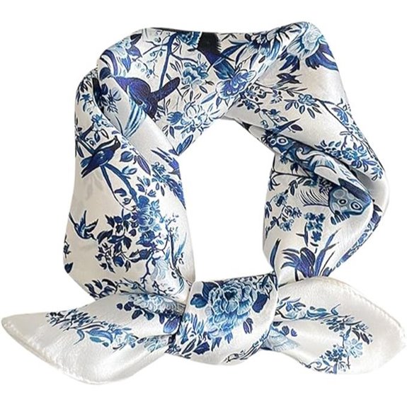 Meisee Mulberry Silk Square Neck Scarf for Women